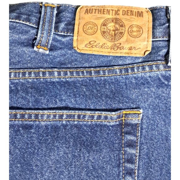 Eddie Bauer Mens Blue Denim Jeans Size 42x30 Authentic Fit Made In Mexico - Picture 3 of 13